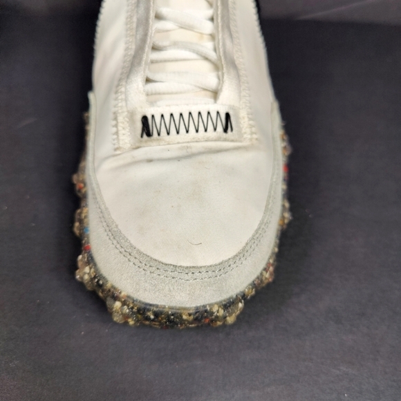 Nike Waffle Racer Crater RARE White Black Sneakers Women's Shoe Size 8 - Picture 5 of 12